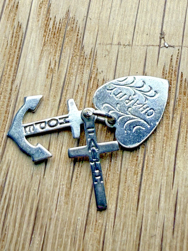 Vintage silver faith hope - silver,