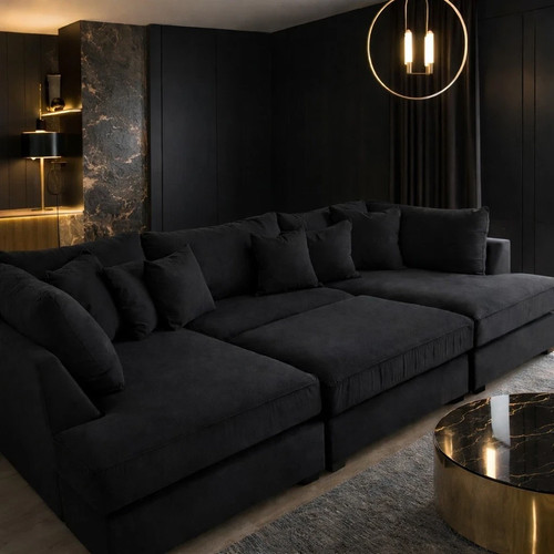 Cinema sofa shape sale - u,
