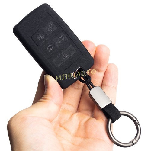 Matte black car key fob - fob, chain