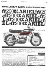 ARIEL 'Arrow 200' Motor Cycle