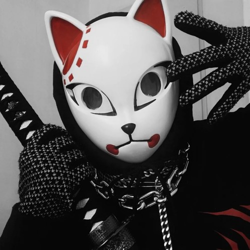 Japanese anime demon - fox, mask