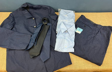 VINTAGE BRITISH RAIL TRAIN CONDUCTOR UNIFORM BUNDLE JACKET TROUSERS SHIRTS & TIE