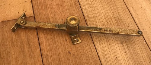 Vintage brass window casement - brass,