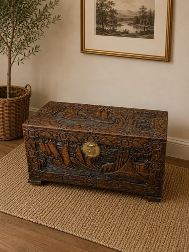 Large oriental vintage 1930s - vintage,