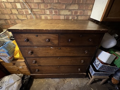 Large vintage antique oak - vintage,