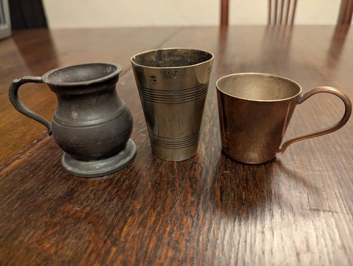 Set antique 2 half - set, 3x