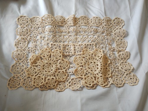 Vintage hand crochet cotton - vintage,