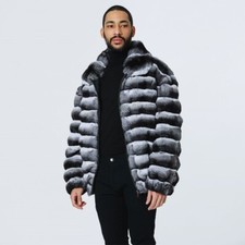 Men Real Rex Rabbit Fur Coat