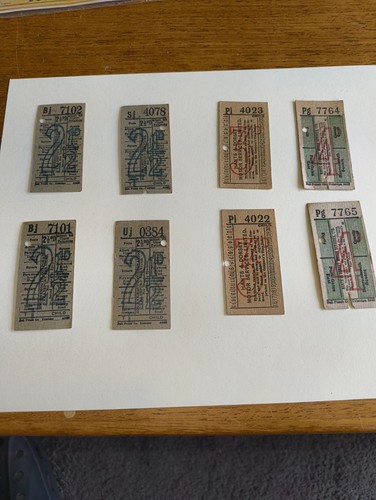 Vintage bus tickets poole - x,