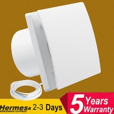 White 4" Bathroom Extractor