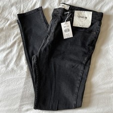 TOPMAN Skinny Jeans Black Spray On Men’s Size W38 L32 BNWT RRP £39 Stretch Denim