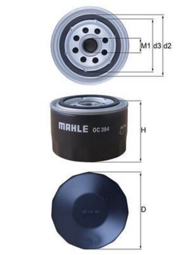 Mahle oil filter - for, renault