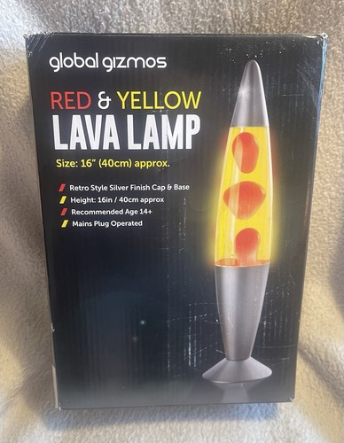 Red and yellow lava - yellow, lamp