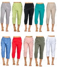 Ladies women cropped trousers - ladies,