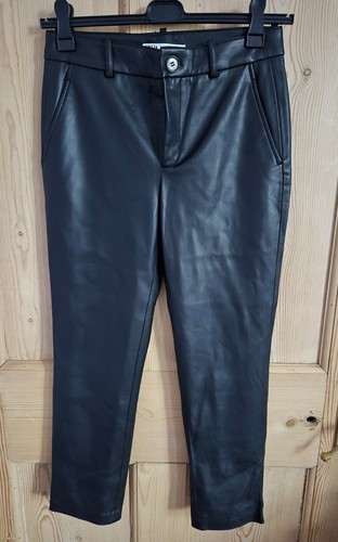 Zara faux leather slim pants - faux,
