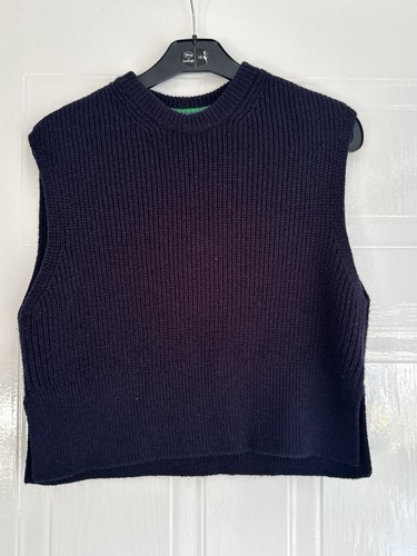 Knitted vest size boden navy - vest,