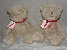 Mamas and Papas Santa Is Coming bear soft toy TWO brown teddy