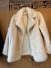 BNWOT faux fur mink jacket blonde cream f/s upto UK18 US 14 cost £149 pockets