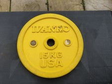 Ivanko Calibrated USA Olympic Rubber Bumper Weight Plate 15KG (Single Plate)
