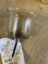 Clear glass tea light holders