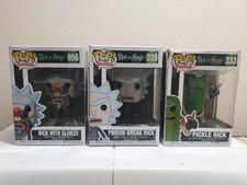 Rick with Glorzo #956 Prison Break #339 Pickle #333 Rick and Morty Funko Pop!