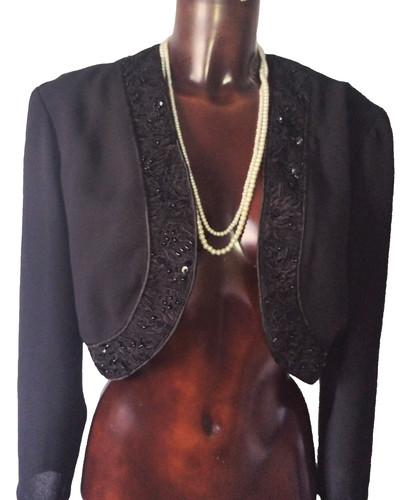 Jacques vert black - black, beaded