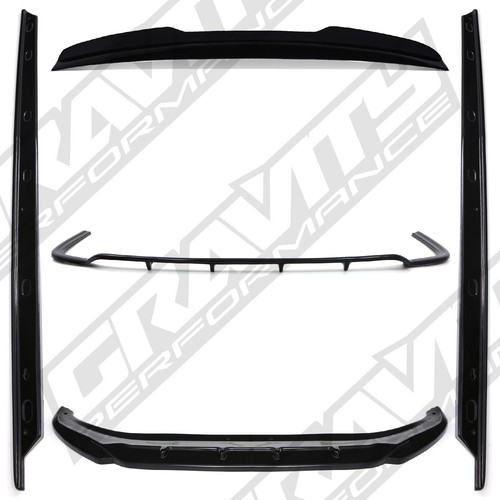 Gloss black aero kit splitter - aero,
