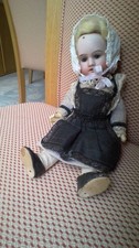 9" Theodore Recknagel #121 Bisque-Head German Antique Mignonette Doll circa 1905