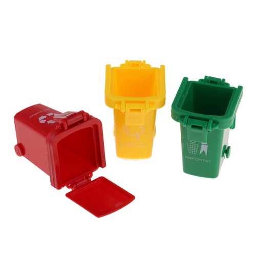 Children toy push - 3x, garbage
