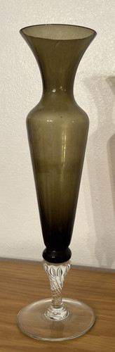 Vintage green art glass large - vintage,
