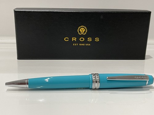 Cross teal silver chrome trim - teal,