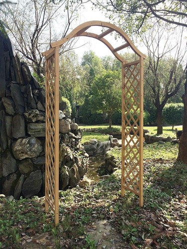 Trellis arch wooden garden - trellis,