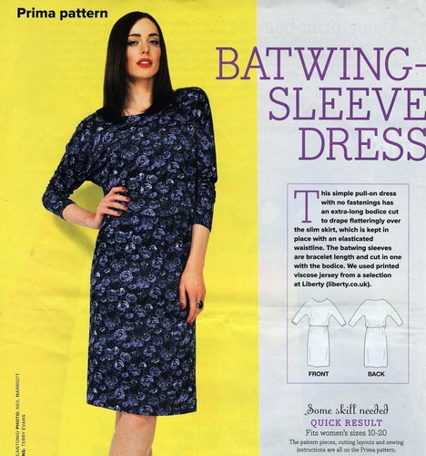 Sophisticated batwing dress - sophisticated,