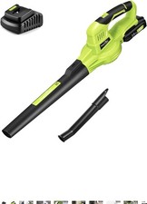 SnapFresh Leaf Blower Cordless with 20V Battery Powered & Charger -130MPH 140CFM