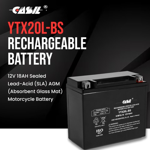 Ytx20l motorcycle battery - ytx20l-bs,