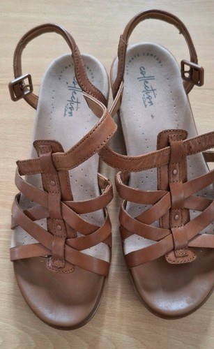 Clarks women tan leather - women's,