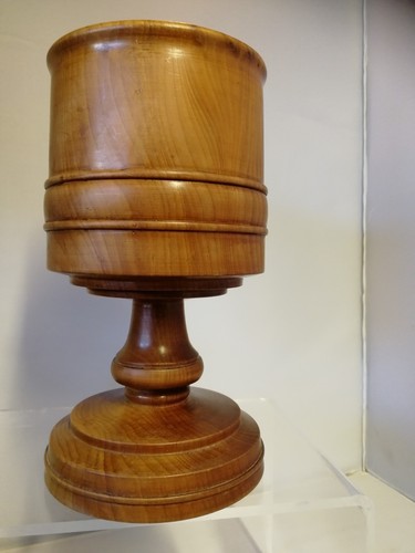 Turned wooden goblet chalice - turned,