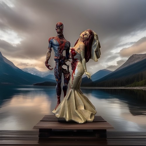 Marvel zombie spiderman - zombie,