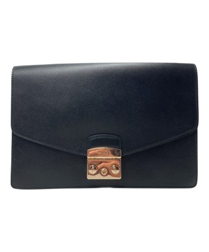 Furla chain shoulder bag - chain, black