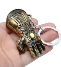 Thanos Infinity Gauntlet Marvel Keychain Keyring Avengers Infinity War Bronze 