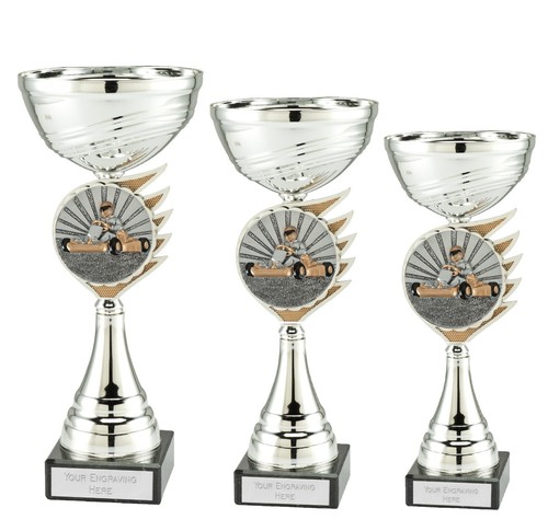 Personalised silver kart - silver, go