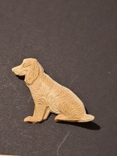 ADORABLE VINTAGE ART DECO CELLULOID SPANIEL BROOCH ~ 1930's