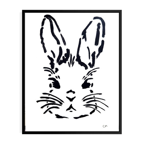 Original rabbit 11x14 - original, painting