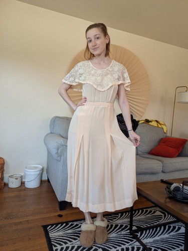 1920s baby pink - 1920s, dress