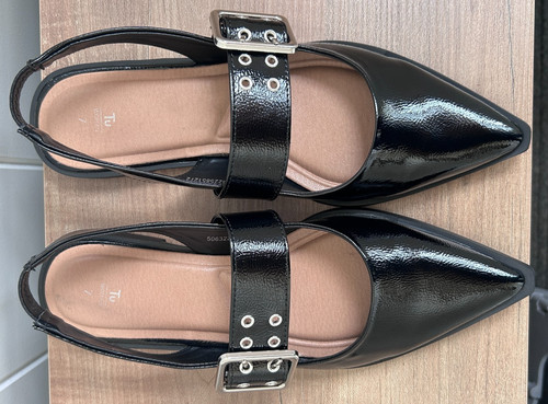 Black patent slingback - black,
