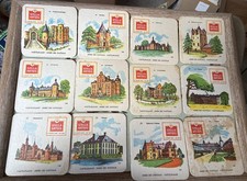 12 x Vintage Stella Artois Brewery Beermats Landmarks Buildings Pub Home Bar