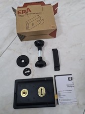 ERA Door Surface Mounted Rim Sashlock with Knobs - 6" (152mm) Black