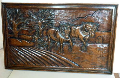 Vintage hand carved wood - vintage,
