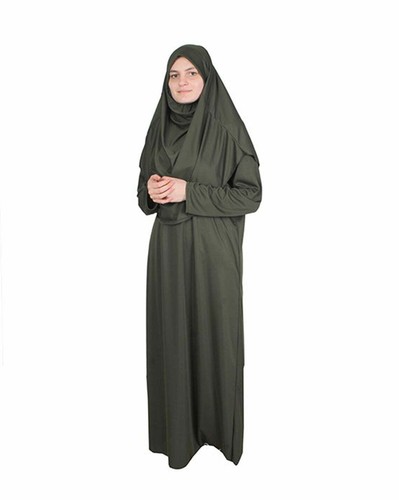 Plain full lady abaya prayer - abaya,