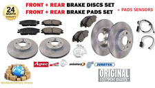 FRONT + REAR AXLE BRAKE DISCS and PADS SET for BMW 1 (E81) 130i 2006-2011